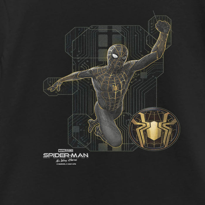 Fifth Sun Girl's Marvel Spider-Man: No Way Home Black Suit Tech T-Shirt