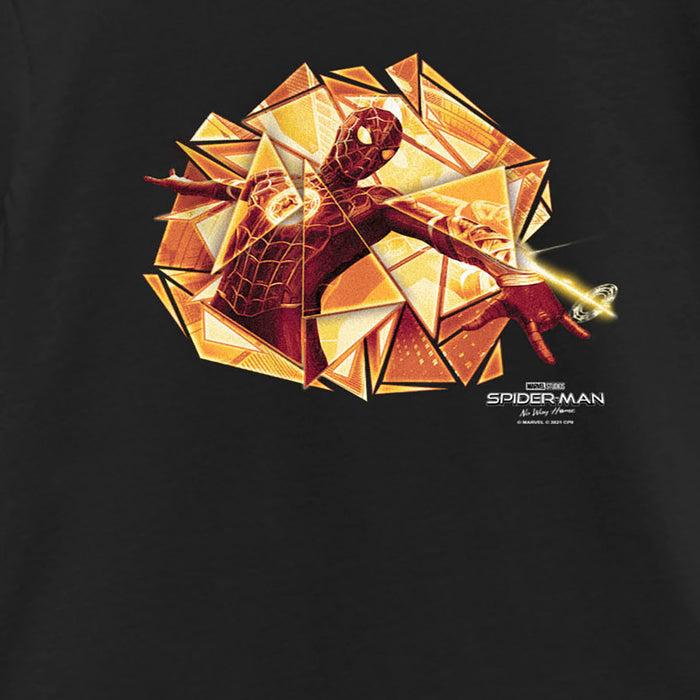 Fifth Sun Girl's Marvel Spider-Man: No Way Home Gold Web Shot T-Shirt