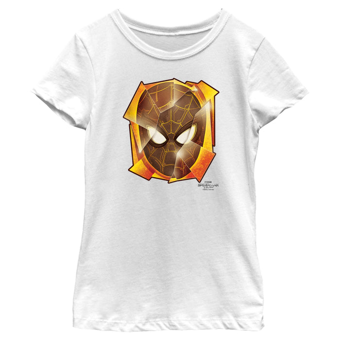 fifth sun Girl's Marvel Spider-Man: No Way Home Golden Mask T-Shirt