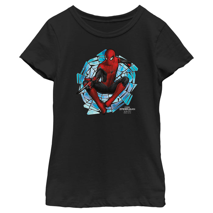 fifth sun Girl's Marvel Spider-Man: No Way Home Spinning Webs T-Shirt