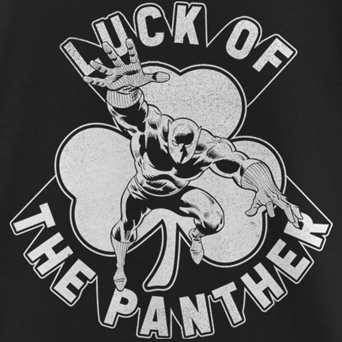Fifth Sun Girl's Marvel St. Patrick's Day Black Panther Luck Of The Panther T-Shirt