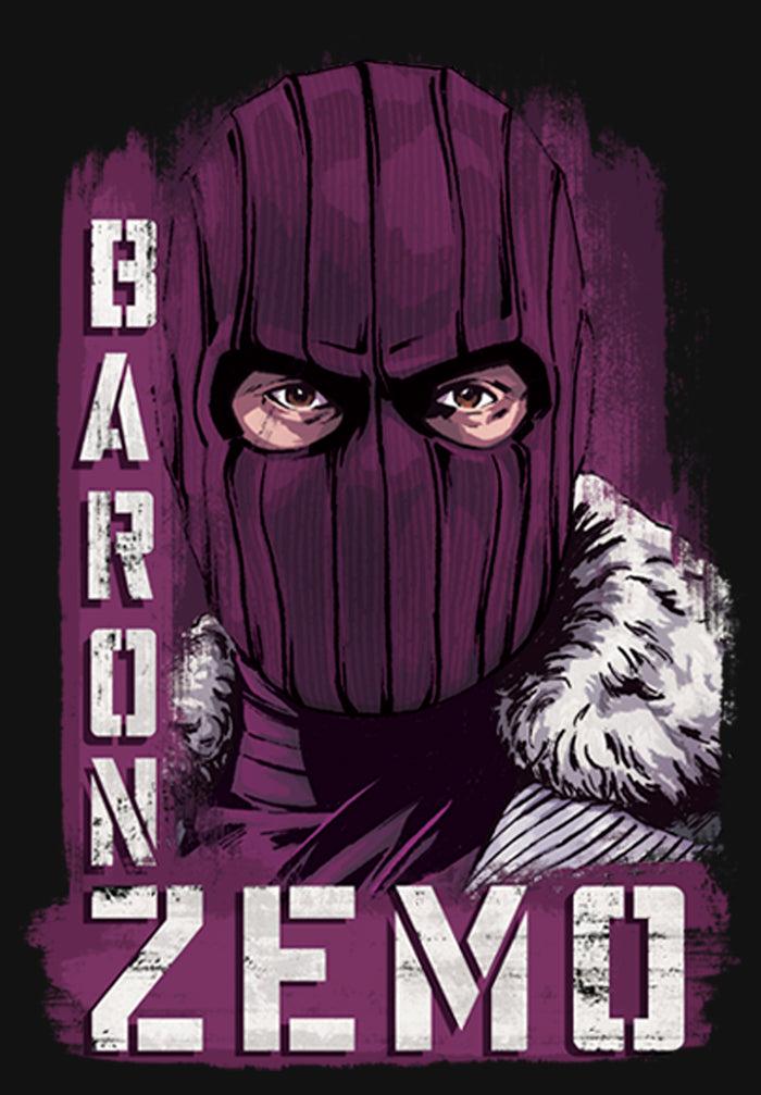 Fifth Sun Girl's Marvel The Falcon And The Winter Soldier Baron Zemo Close-Up T-Shirt