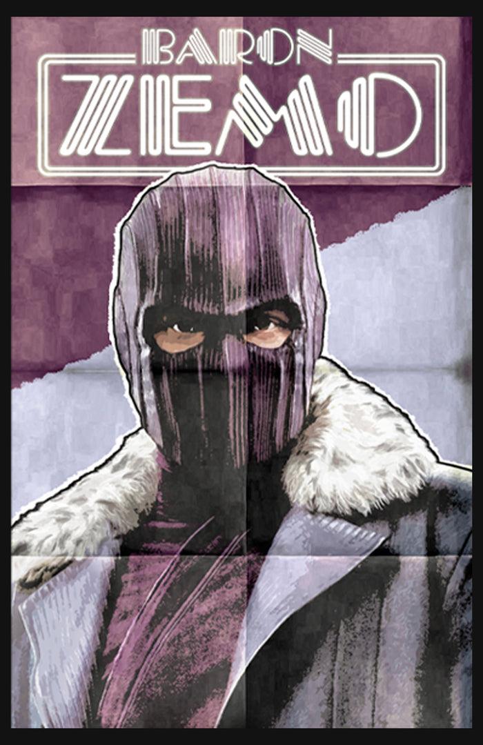 Fifth Sun Girl's Marvel The Falcon And The Winter Soldier Baron Zemo Portrait T-Shirt