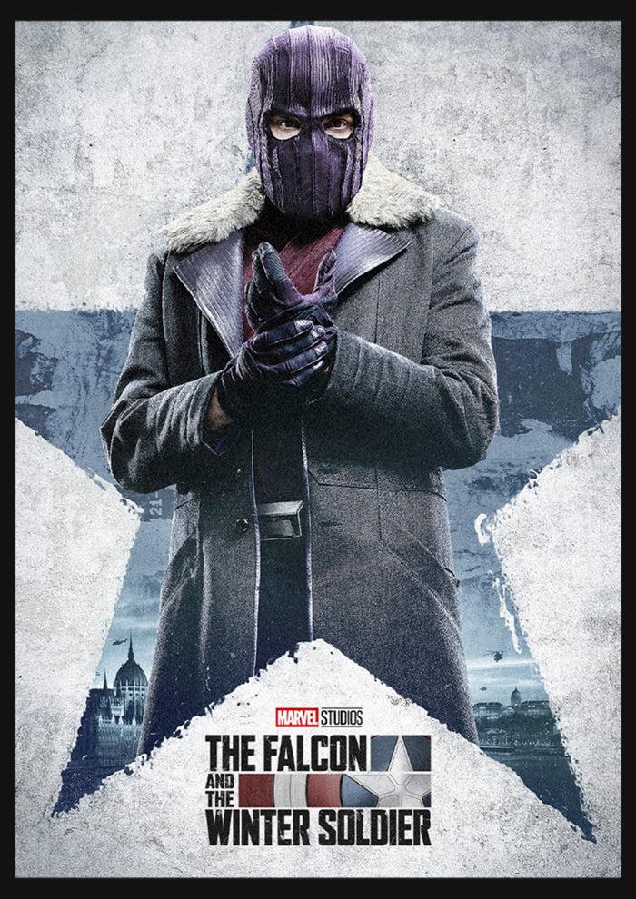 Fifth Sun Girl's Marvel The Falcon And The Winter Soldier Baron Zemo Poster T-Shirt