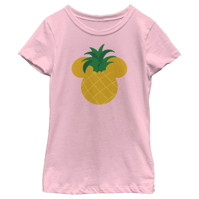 fifth sun Girl's Mickey & Friends Mickey Mouse Pineapple Silhouette T-Shirt