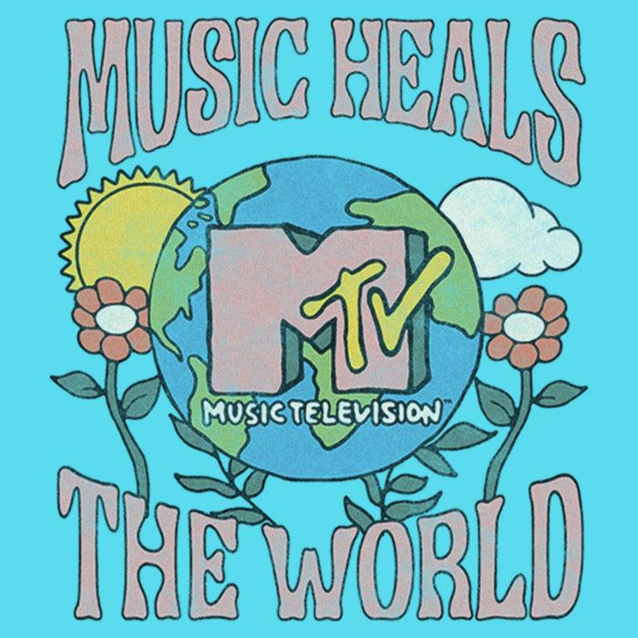 Fifth Sun Girl's MTV Music Heals The World Logo T-Shirt