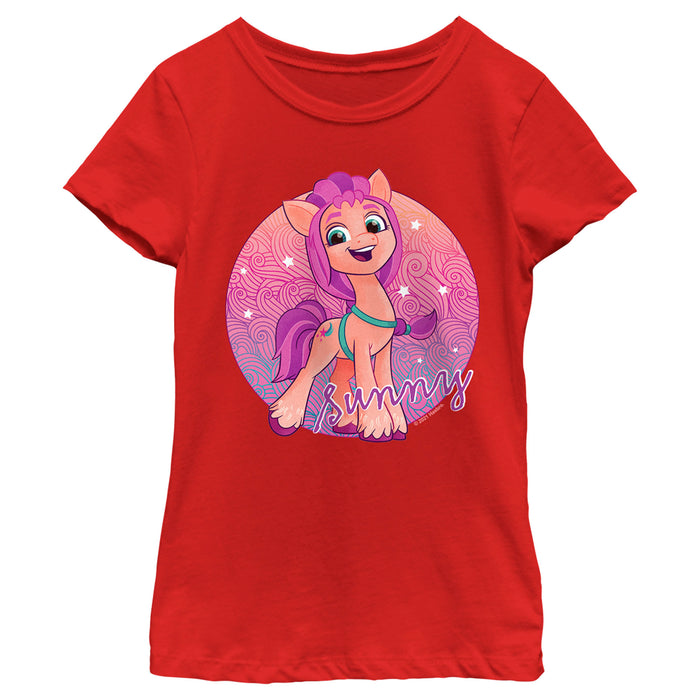 fifth sun Girl's My Little Pony: A New Generation Sunny Starscout T-Shirt
