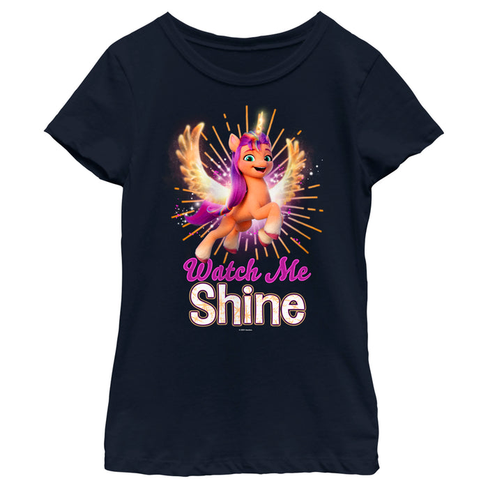 fifth sun Girl's My Little Pony: A New Generation Watch Me Shine T-Shirt