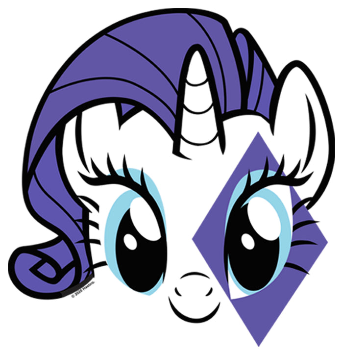 Fifth Sun Girl's My Little Pony Rarity Purple Face T-Shirt