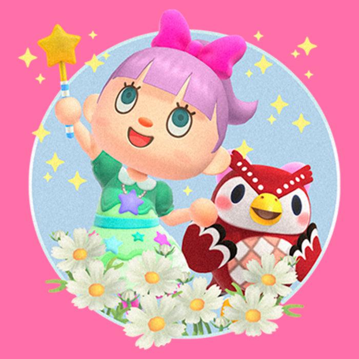 Fifth Sun Girl's Nintendo Animal Crossing Girly Villager T-Shirt