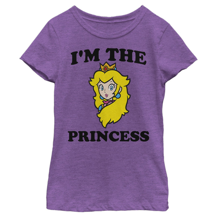 Fifth Sun Girl's Nintendo I'm The Princess Peach T-Shirt