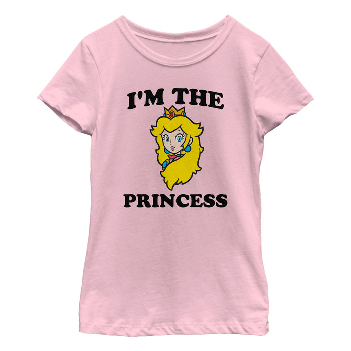 fifth sun Girl's Nintendo I'm the Princess Peach T-Shirt