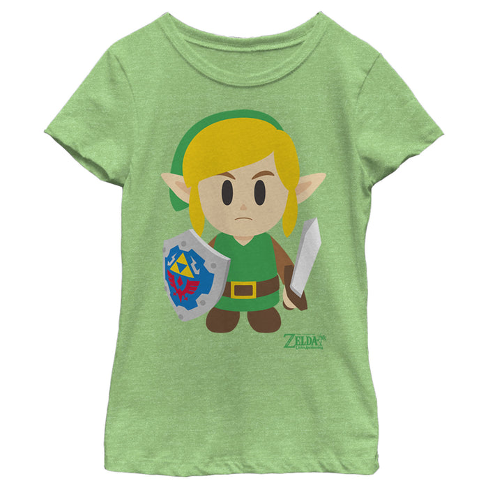 fifth sun Girl's Nintendo Legend of Zelda Link's Awakening Avatar T-Shirt