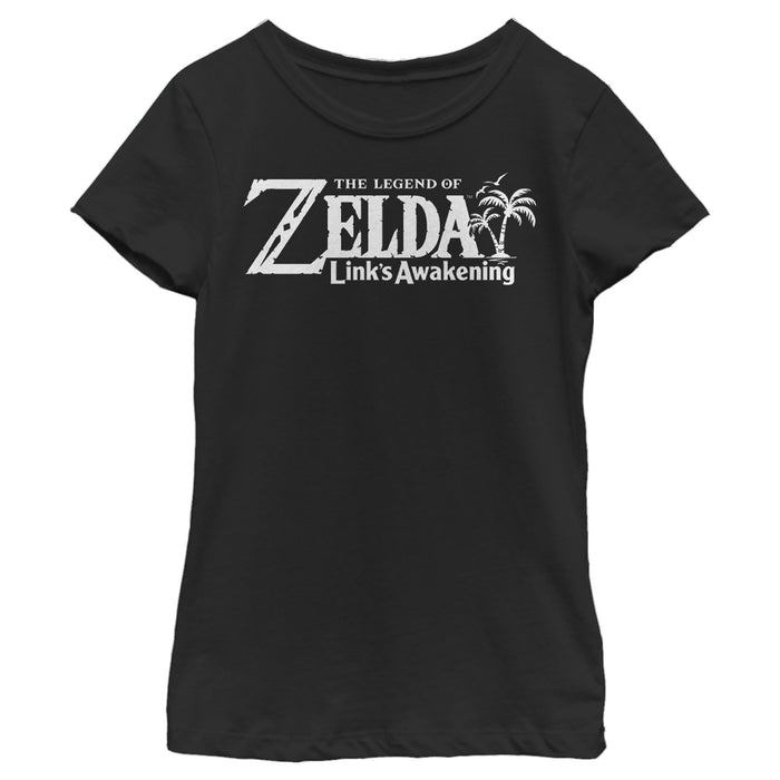 Fifth Sun Girl's Nintendo Legend Of Zelda Link's Awakening Classic Logo T-Shirt