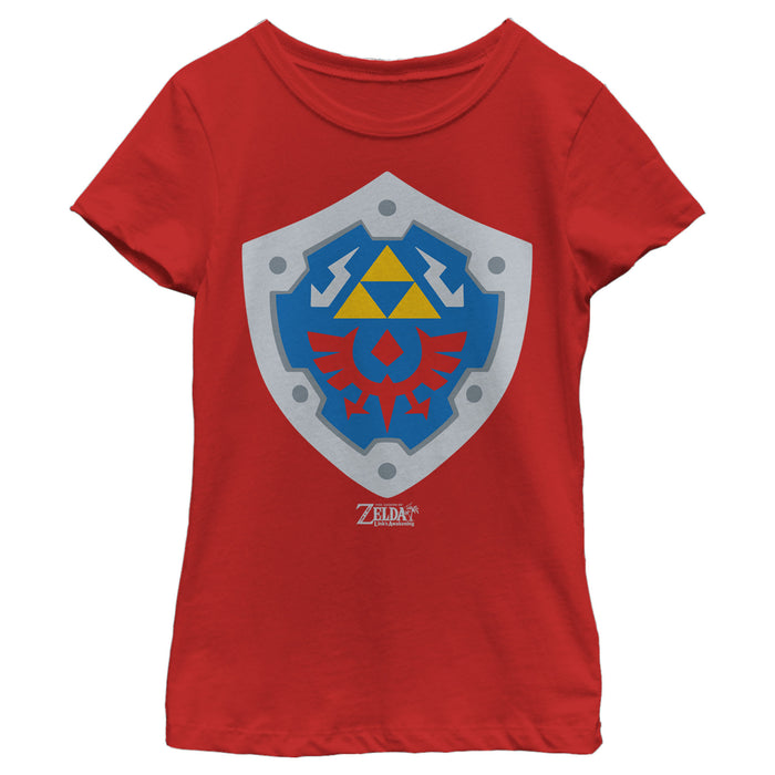 Fifth Sun Girl's Nintendo Legend Of Zelda Link's Awakening Hylian Shield T-Shirt
