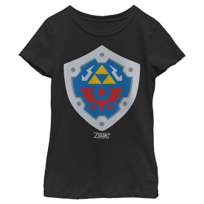 Fifth Sun Girl's Nintendo Legend Of Zelda Link's Awakening Hylian Shield T-Shirt