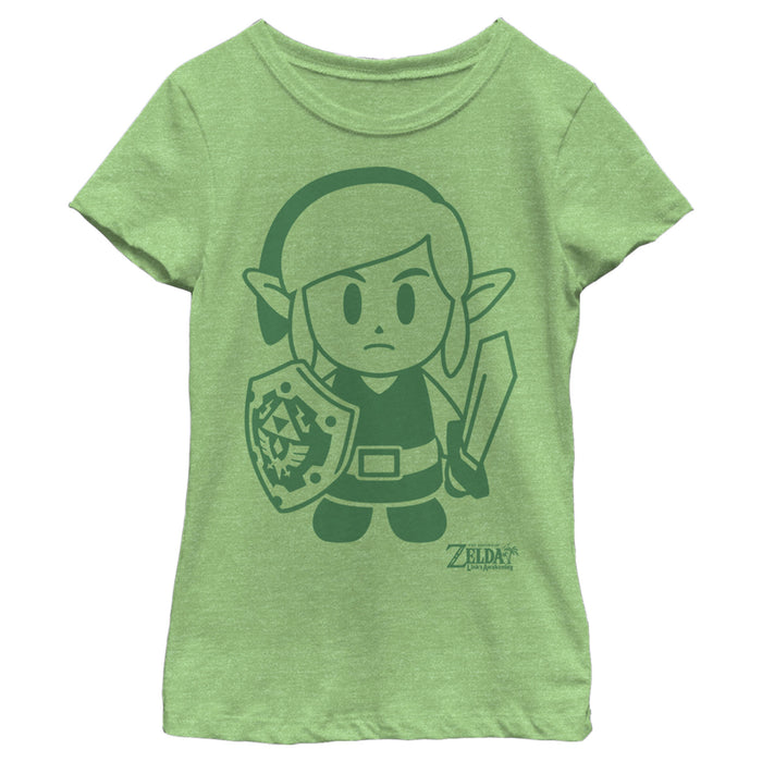 Fifth Sun Girl's Nintendo Legend Of Zelda Link's Awakening Sleek Avatar T-Shirt