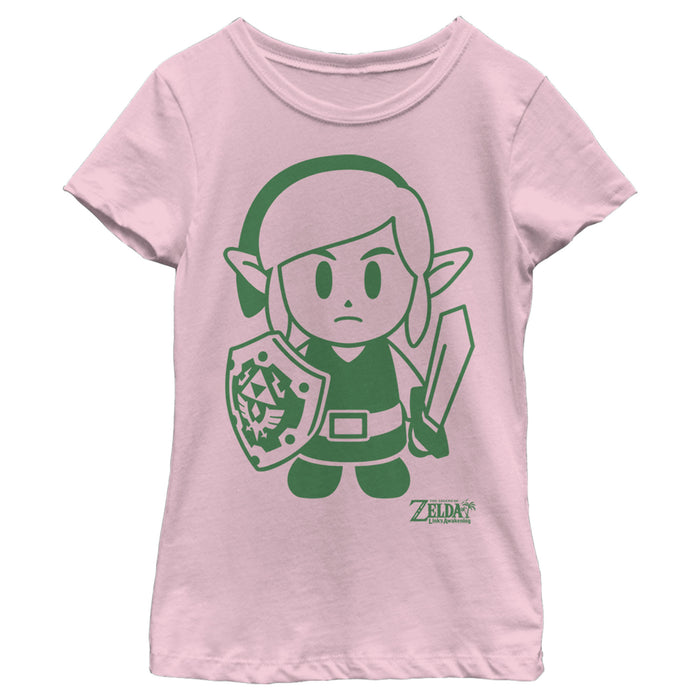Fifth Sun Girl's Nintendo Legend Of Zelda Link's Awakening Sleek Avatar T-Shirt