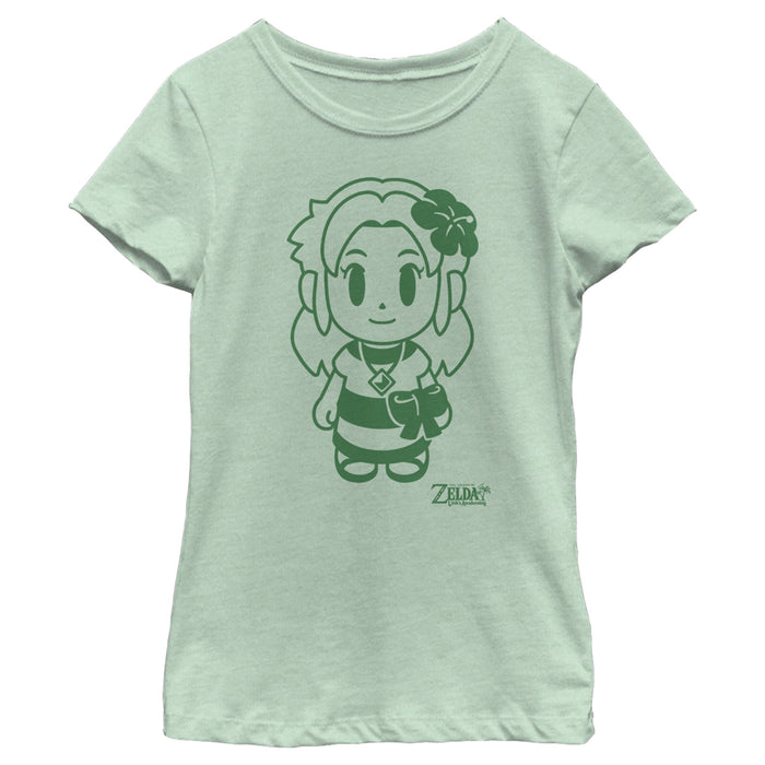 Fifth Sun Girl's Nintendo Legend Of Zelda Link's Awakening Sleek Marin Avatar T-Shirt