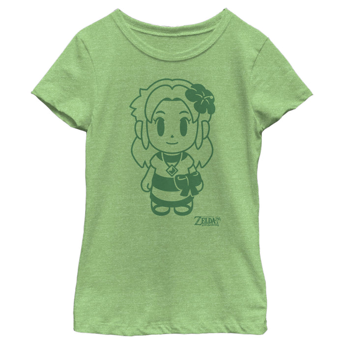 Fifth Sun Girl's Nintendo Legend Of Zelda Link's Awakening Sleek Marin Avatar T-Shirt