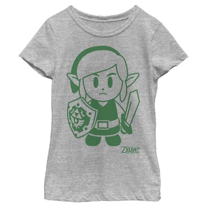 fifth sun Girl's Nintendo Legend of Zelda Link's Awakening Sleek Avatar T-Shirt