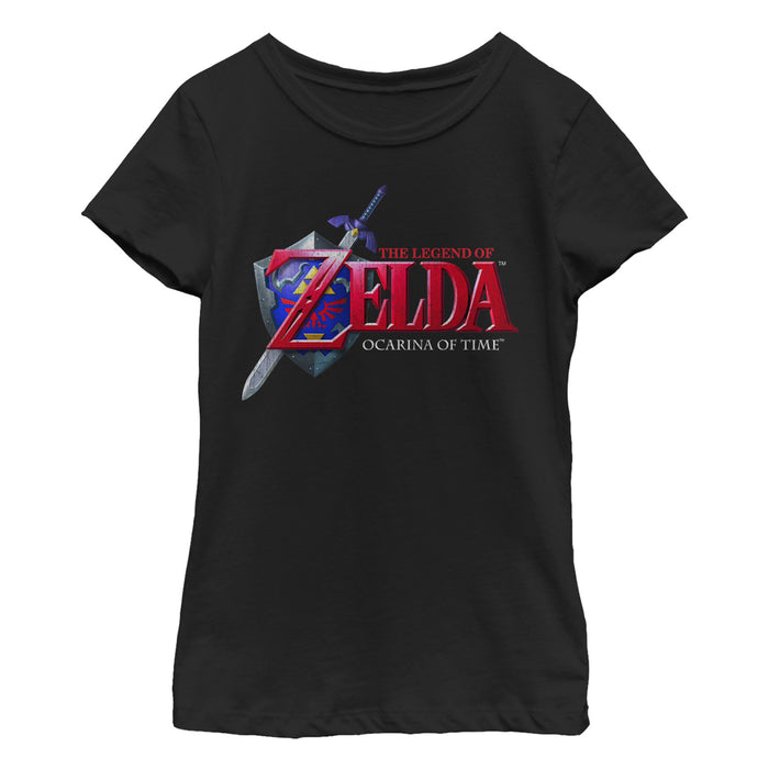 fifth sun Girl's Nintendo Legend of Zelda Ocarina of Time T-Shirt