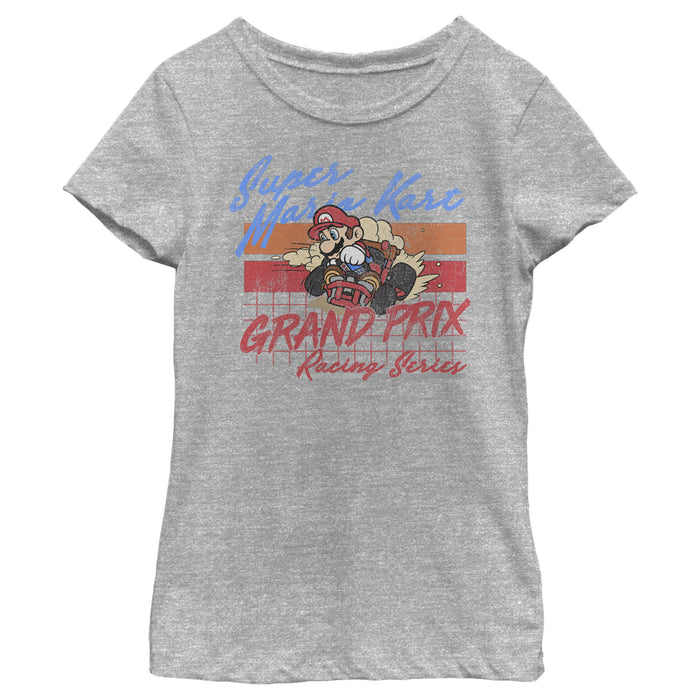 Fifth Sun Girl's Nintendo Mario Kart Retro Grand Prix T-Shirt