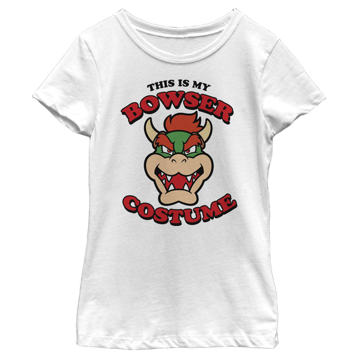 fifth sun Girl's Nintendo Super Mario Bowser Costume T-Shirt