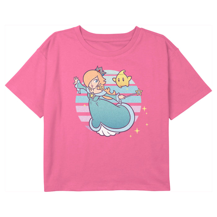 fifth sun Girl's Nintendo Super Mario Bros Rosalina And Luma T-Shirt