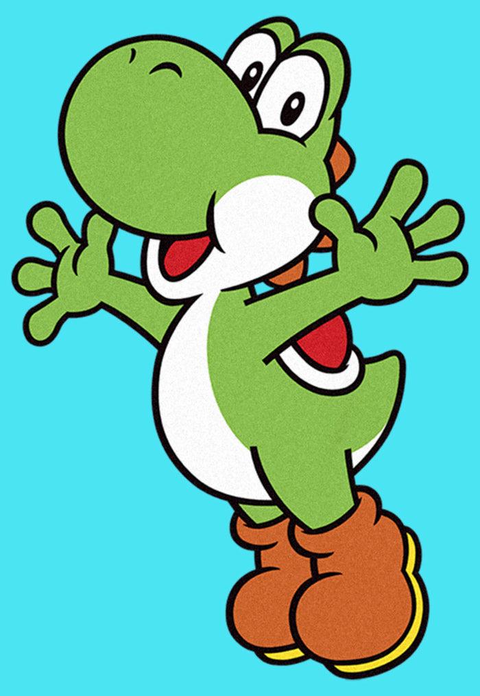 Fifth Sun Girl's Nintendo Super Mario Bros Yoshi Hug T-Shirt