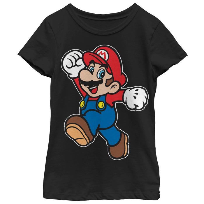 fifth sun Girl's Nintendo Super Mario Happy T-Shirt