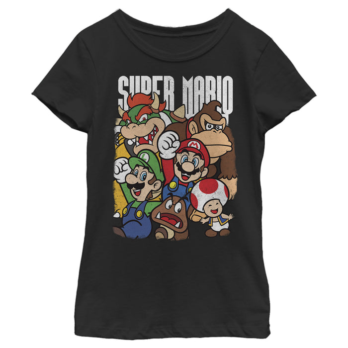 fifth sun Girl's Nintendo Super Mario Party T-Shirt