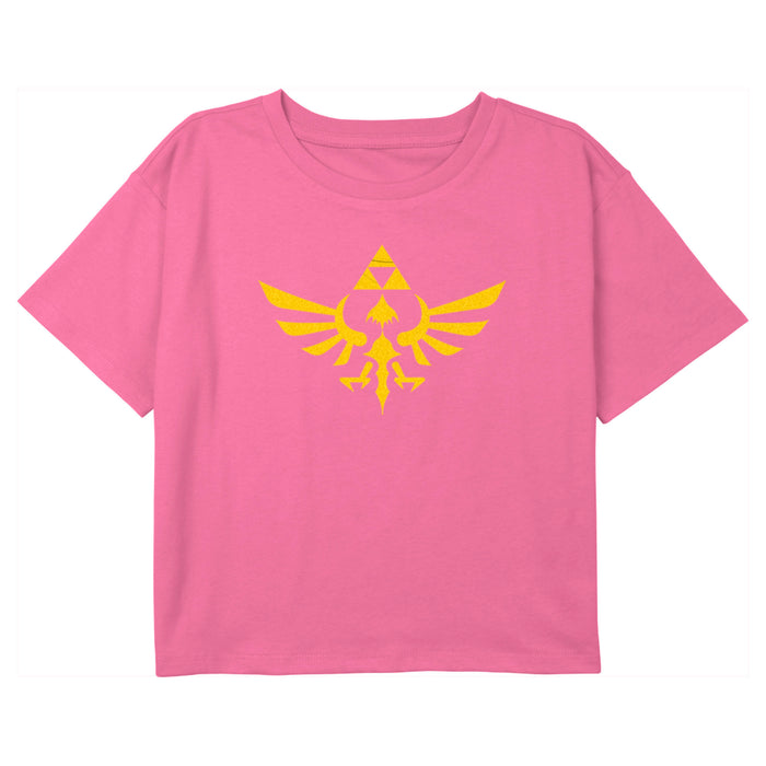 fifth sun Girl's Nintendo The Legend of Zelda Skyward Sword Logo T-Shirt