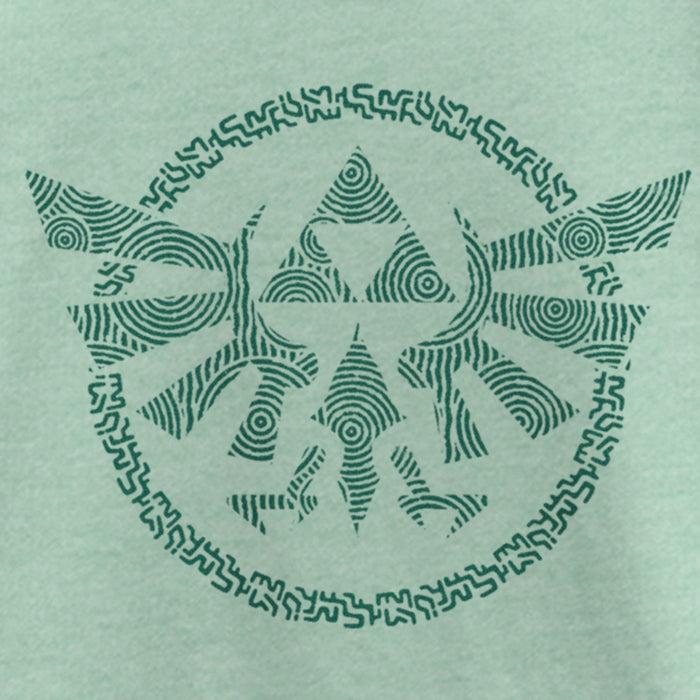 Fifth Sun Girl's Nintendo The Legend Of Zelda: Tears Of The Kingdom Green Hyrule Crest T-Shirt