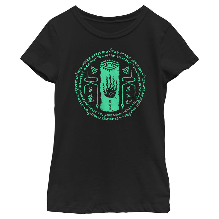 fifth sun Girl's Nintendo The Legend of Zelda: Tears of the Kingdom Glowing Shrine Rune T-Shirt