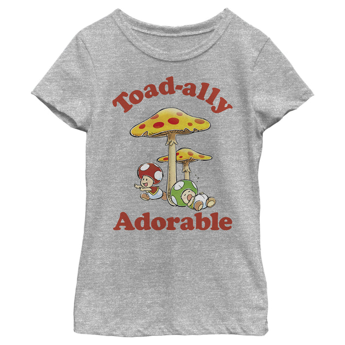 Fifth Sun Girl's Nintendo Toadally Adorable T-Shirt
