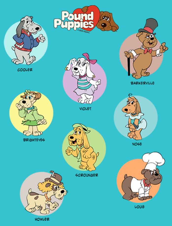 Fifth Sun Girl's Pound Puppies Character Portraits T-Shirt