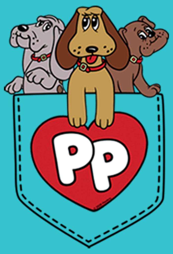 Fifth Sun Girl's Pound Puppies Puppy Pocket T-Shirt