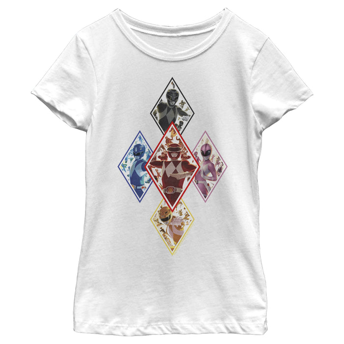 fifth sun Girl's Power Rangers Diamond Team T-Shirt
