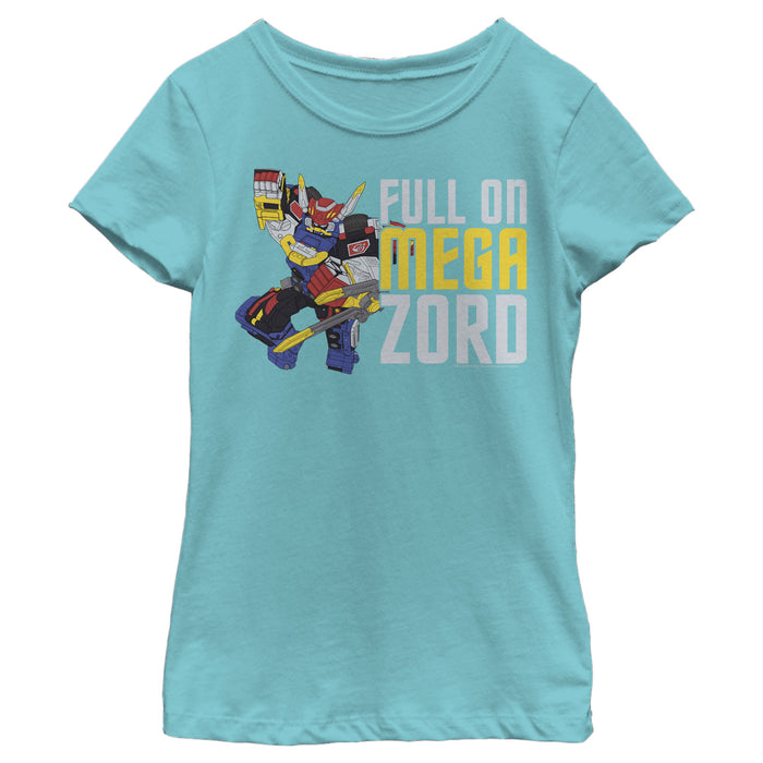 fifth sun Girl's Power Rangers Full On Megazord T-Shirt