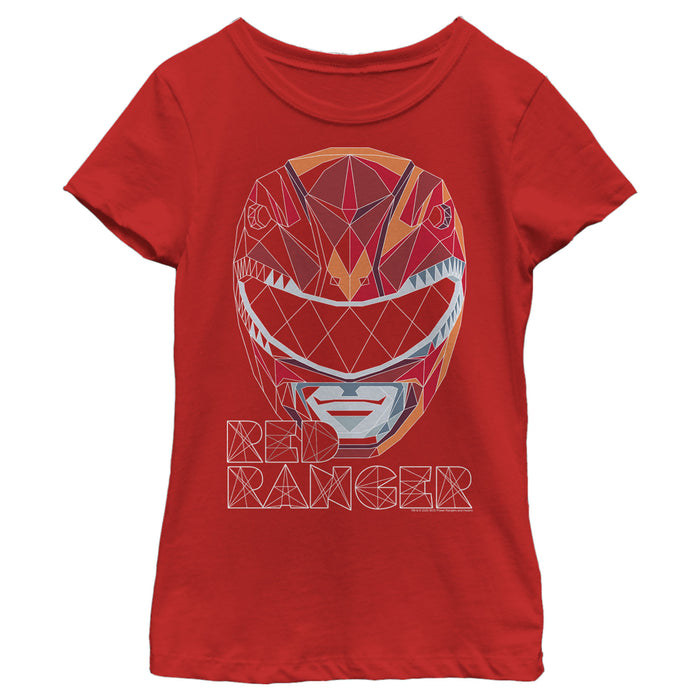 fifth sun Girl's Power Rangers Geometric Ranger T-Shirt