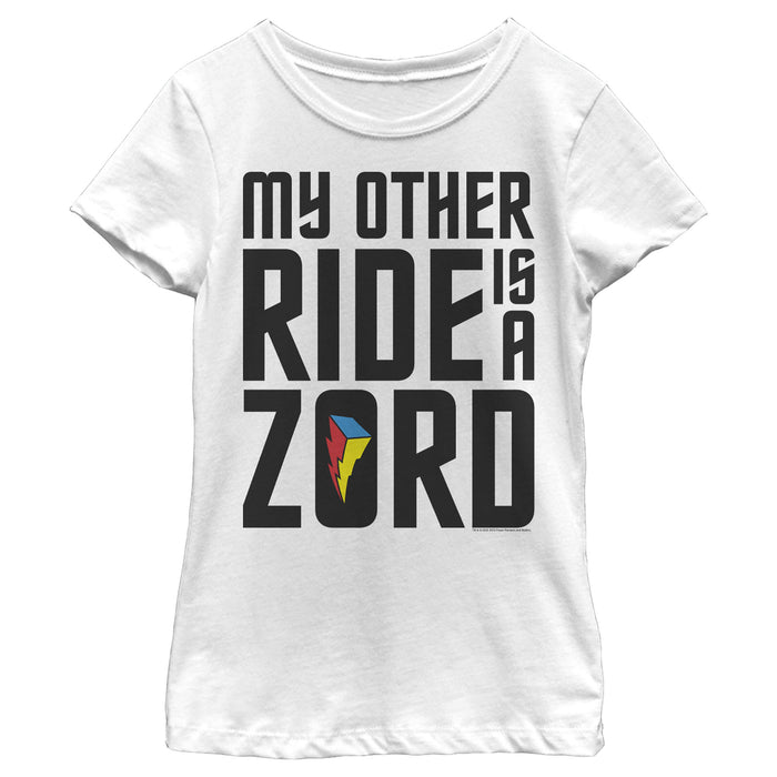 fifth sun Girl's Power Rangers Other Ride is a Zord T-Shirt