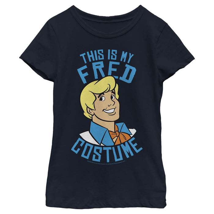 fifth sun Girl's Scooby Doo This Is My Fred Costume T-Shirt