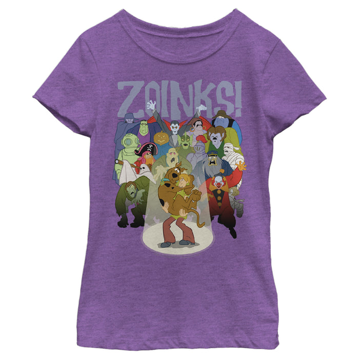 fifth sun Girl's Scooby Doo Zoinks Monster Audience T-Shirt