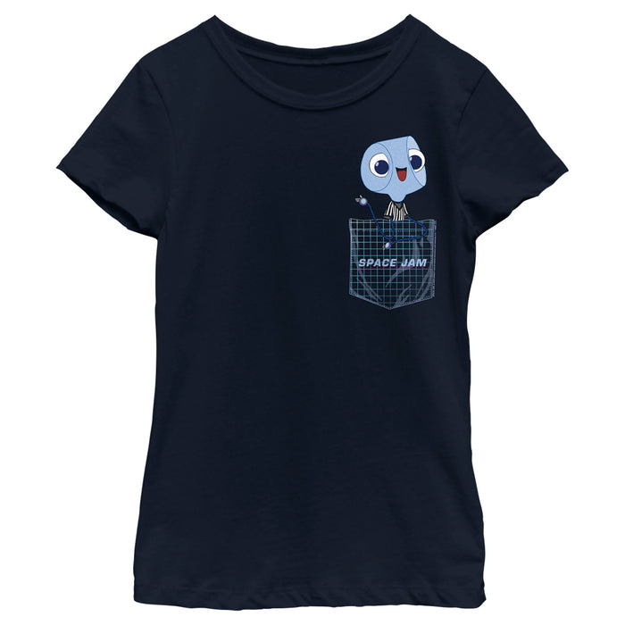 fifth sun Girl's Space Jam: A New Legacy Pete Pocket Print T-Shirt