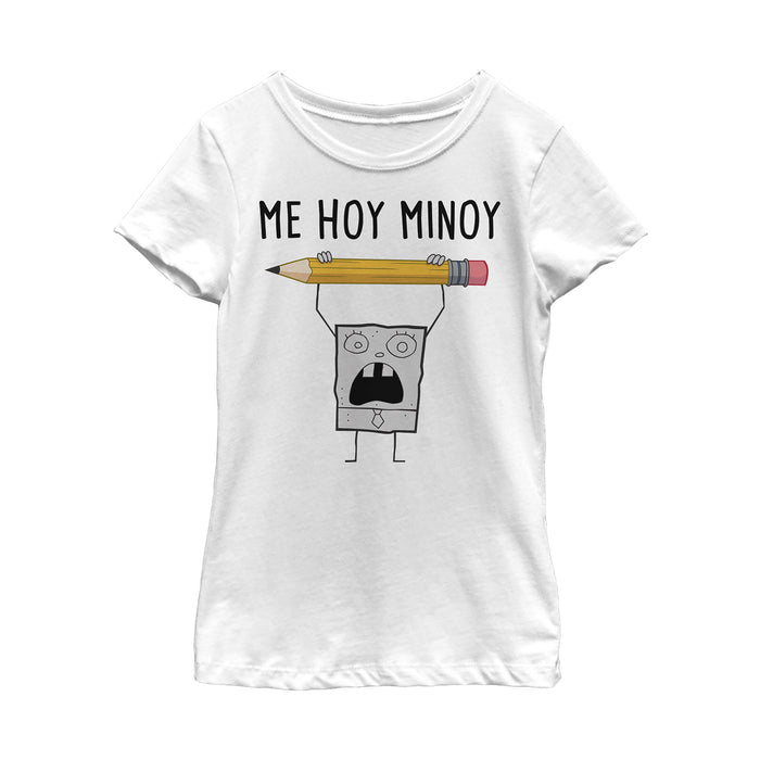 fifth sun Girl's SpongeBob SquarePants DoodleBob Me Hoy Minoy T-Shirt