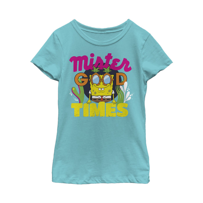 fifth sun Girl's SpongeBob SquarePants Mister Good Times T-Shirt