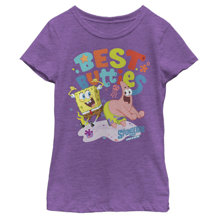 fifth sun Girl's SpongeBob SquarePants Sponge on the Run Best Butties T-Shirt