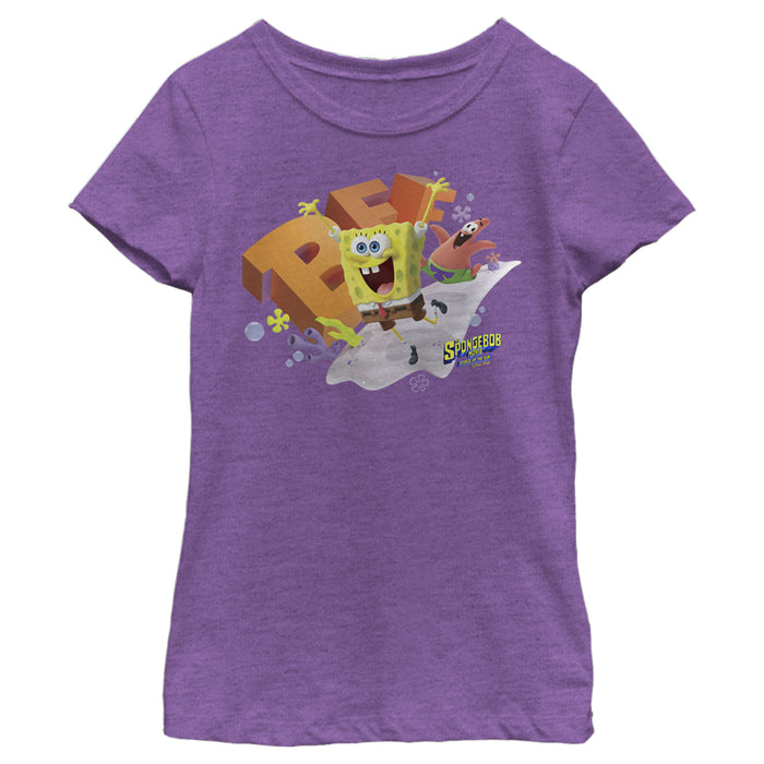 fifth sun Girl's SpongeBob SquarePants Sponge on the Run BFF Adventure T-Shirt