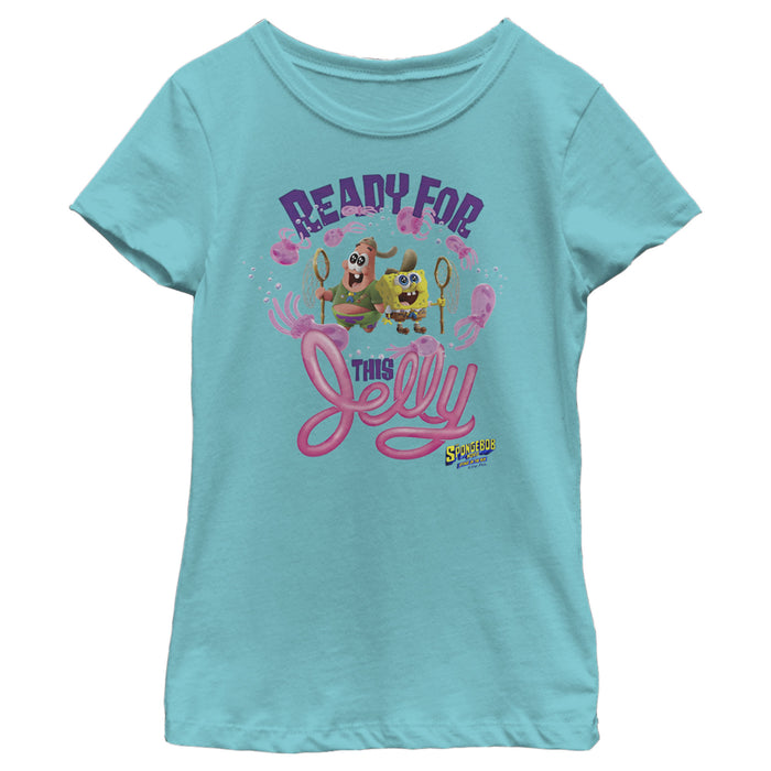 fifth sun Girl's SpongeBob SquarePants Sponge on the Run Ready for this Jelly T-Shirt